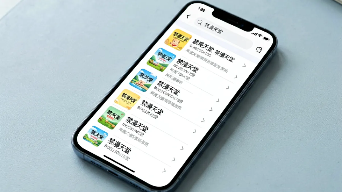 手机屏幕中展示浏览器书签栏界面，收藏了多个禁漫相关的网页链接并整齐排列，背景是淡色桌面壁纸